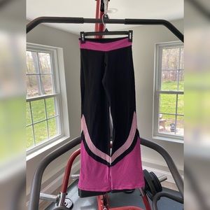 Margarita Activewear Black w Pink mesh Pants M-L